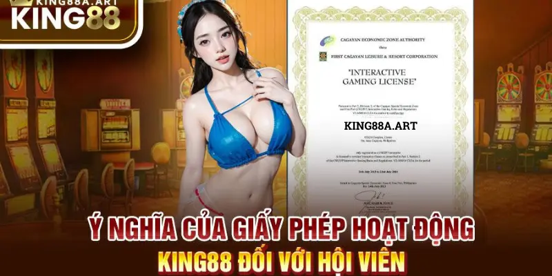 Ý nghĩa của giấy phép hoạt động King88 đối với hội viên